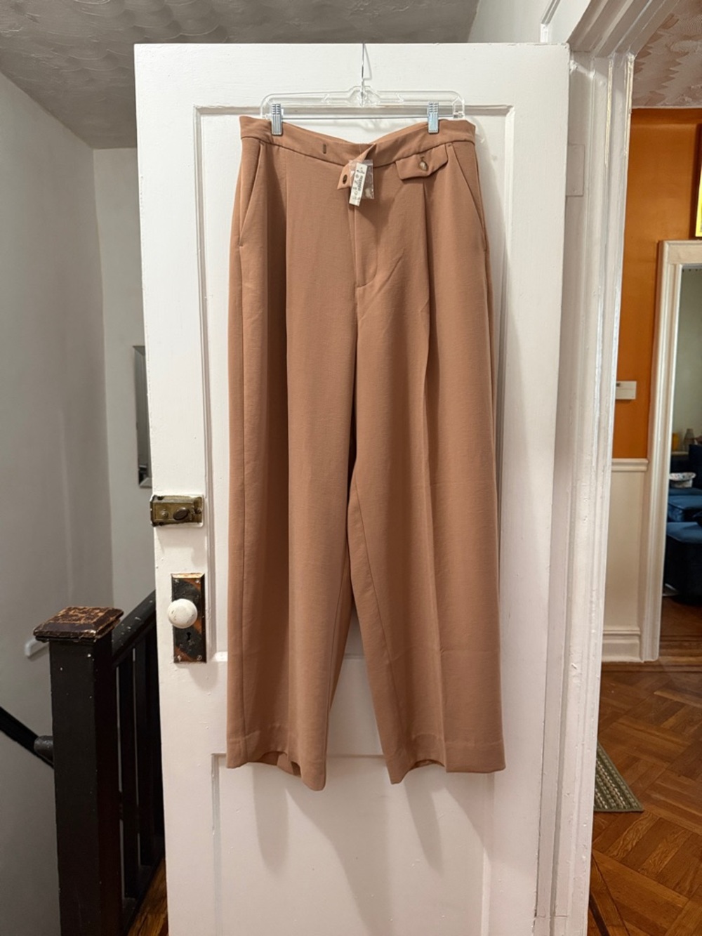 Madewell Wide-Leg 14 tall High-Waist Chinos - Camel